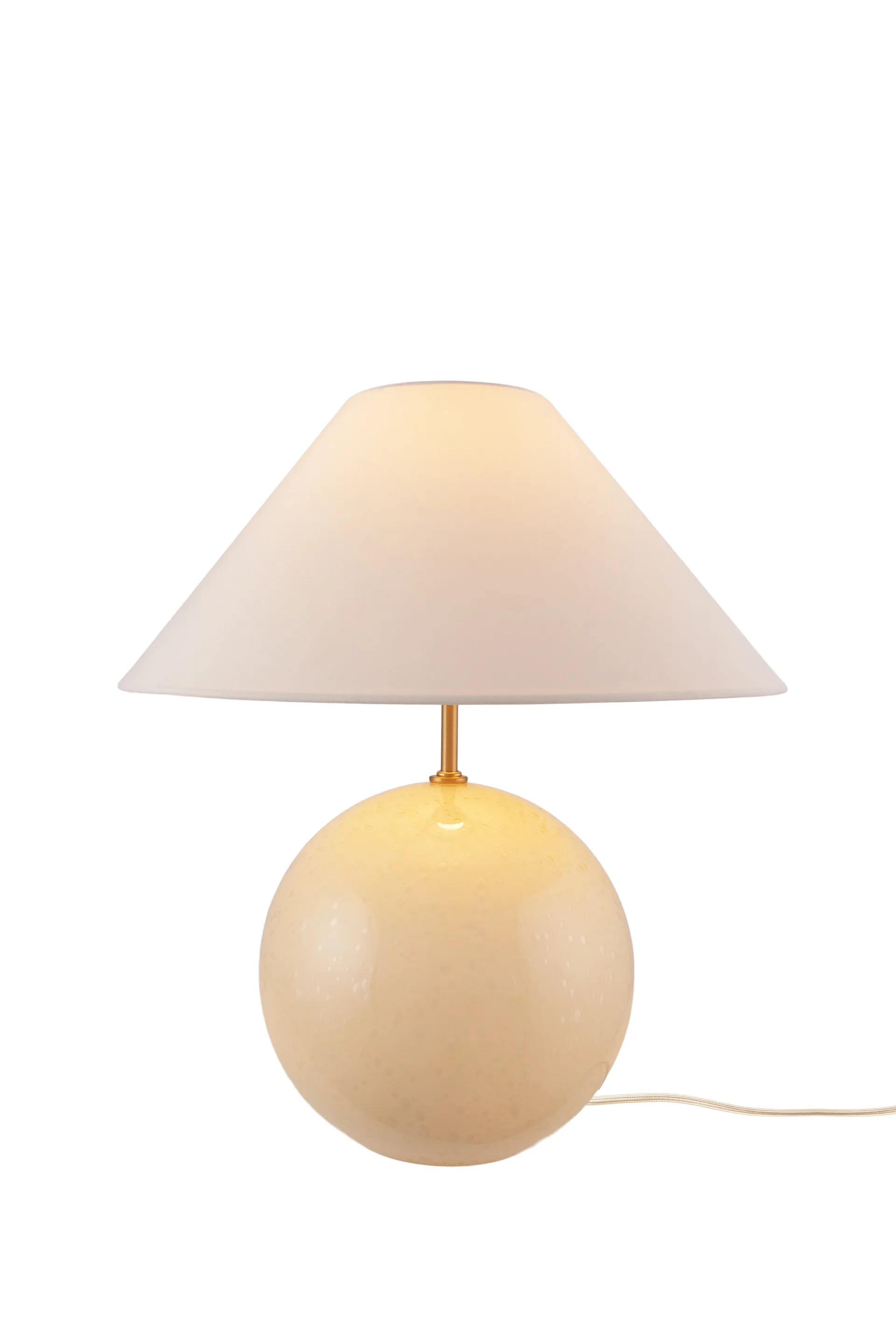 Lampa stołowa Iris 35, 39 cm, Kremowy Globen Lighting