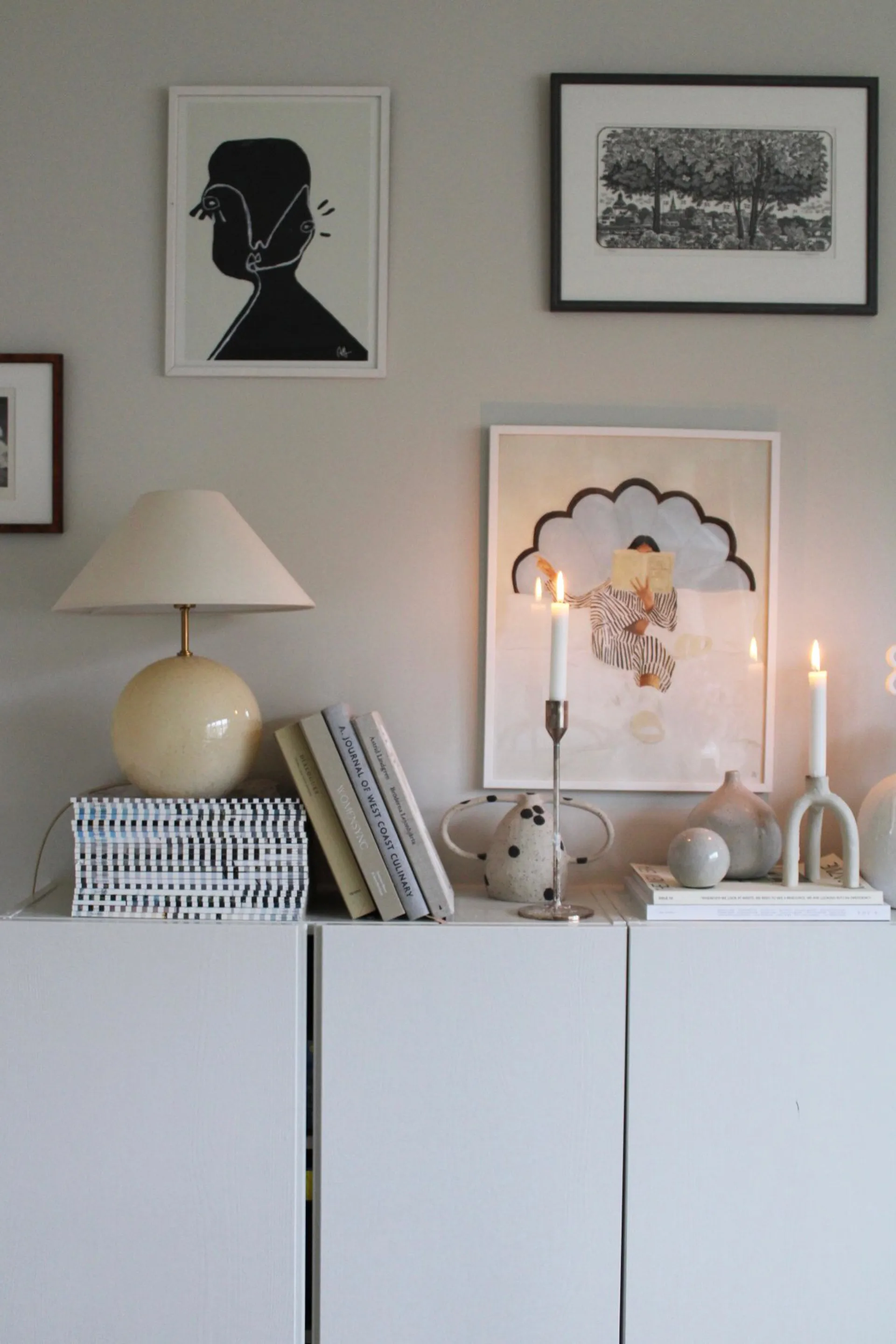 Lampa stołowa Iris 35, 39 cm, Kremowy Globen Lighting