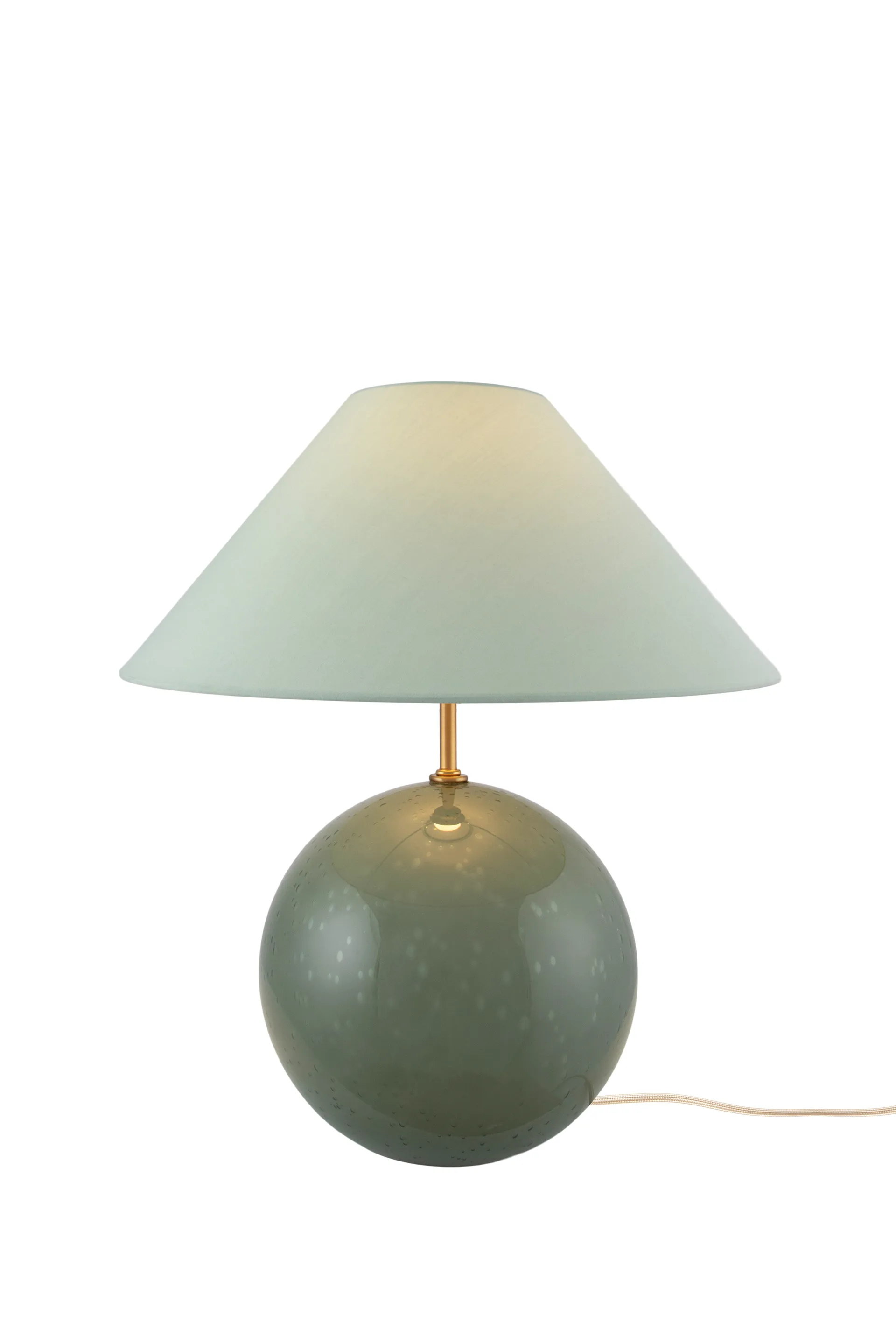 Lampa stołowa Iris 35, 39 cm, Zielony Globen Lighting