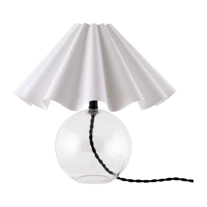 Lampa stołowa Judyta Ø30 cm, Przezroczysty-biały Globen Lighting