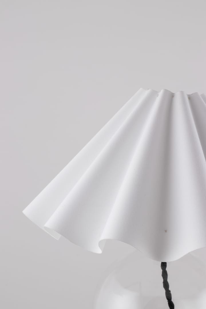Lampa stołowa Judyta Ø30 cm, Przezroczysty-biały Globen Lighting