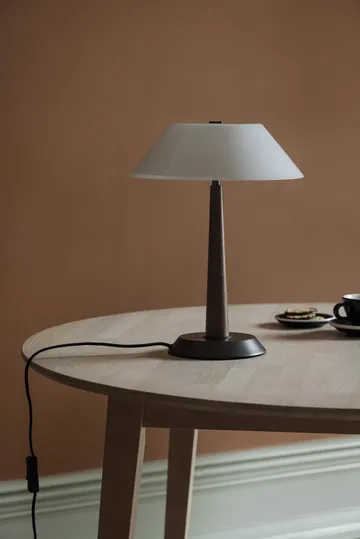 Lampa stołowa Ligna - Bejcowany na brązowo, Ø29x39,2 cm - Globen Lighting