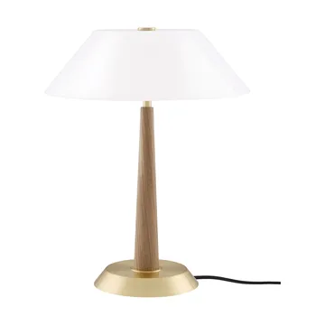 Lampa stołowa Ligna - Dąb-surowy mosiądz, Ø29x39,2 cm - Globen Lighting