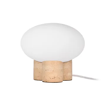 Lampa stołowa Mammut Ø20 cm - Trawertyn - Globen Lighting