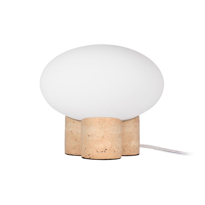 Lampa stołowa Mammut Ø20 cm - Trawertyn - Globen Lighting