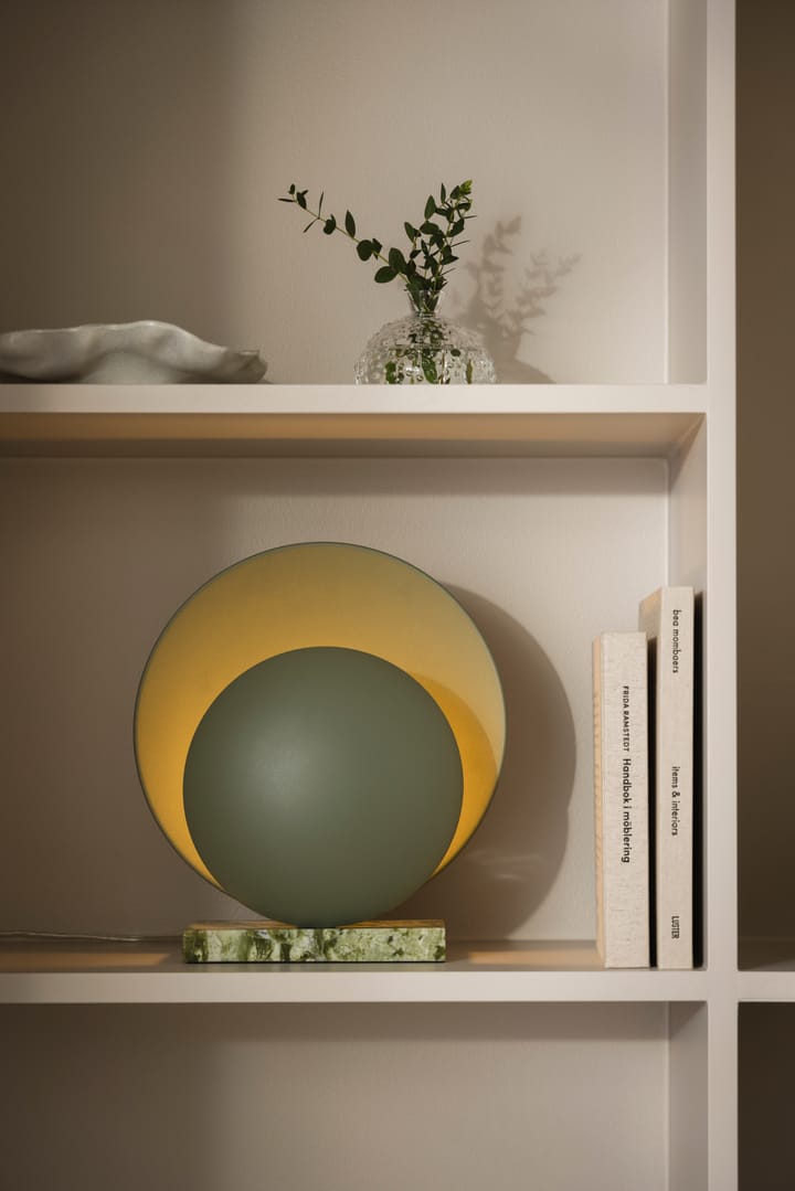 Lampa stołowa Orbit, Morski zielony Globen Lighting