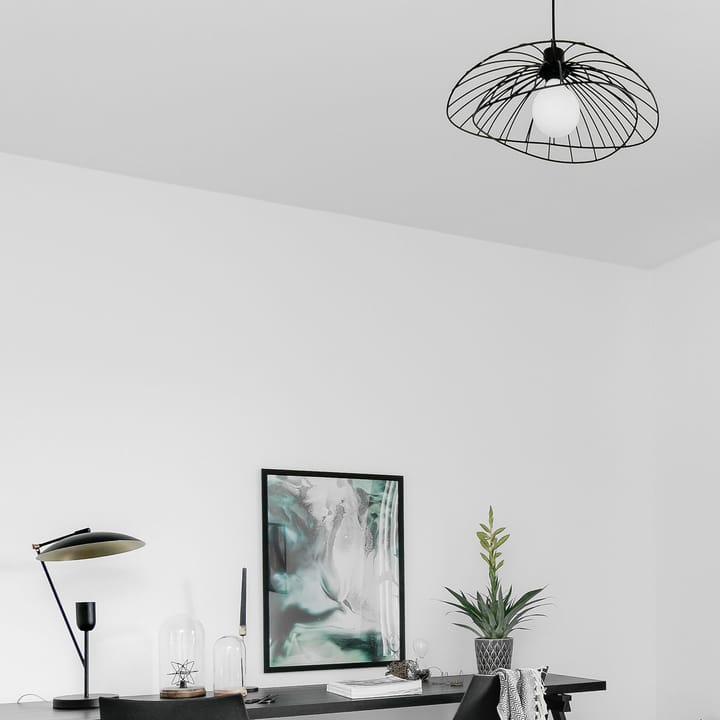 Lampa stołowa Ray Ø 45 cm, Matowa czerń Globen Lighting