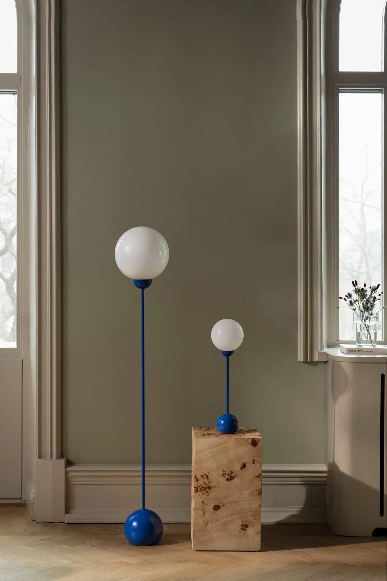 Lampa stołowa Ripley, Niebieski, 52 cm Globen Lighting