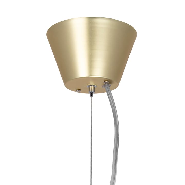 Lampa wisząca Art Deco, mosiądz - szkło opalizowane Globen Lighting