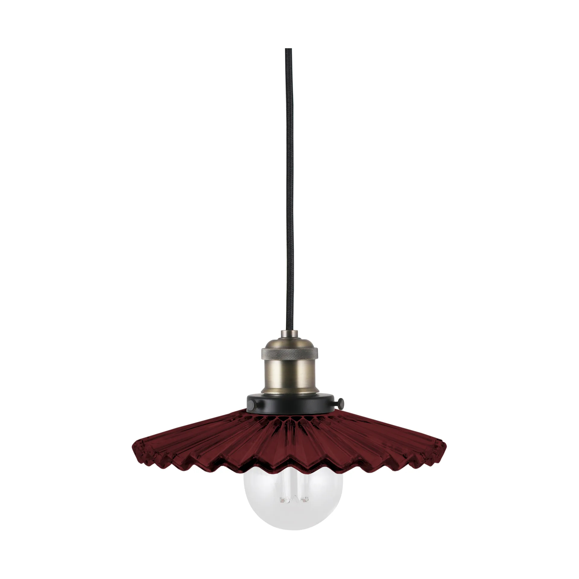 Lampa wisząca Cobbler Ø25 cm, Burgundy Globen Lighting
