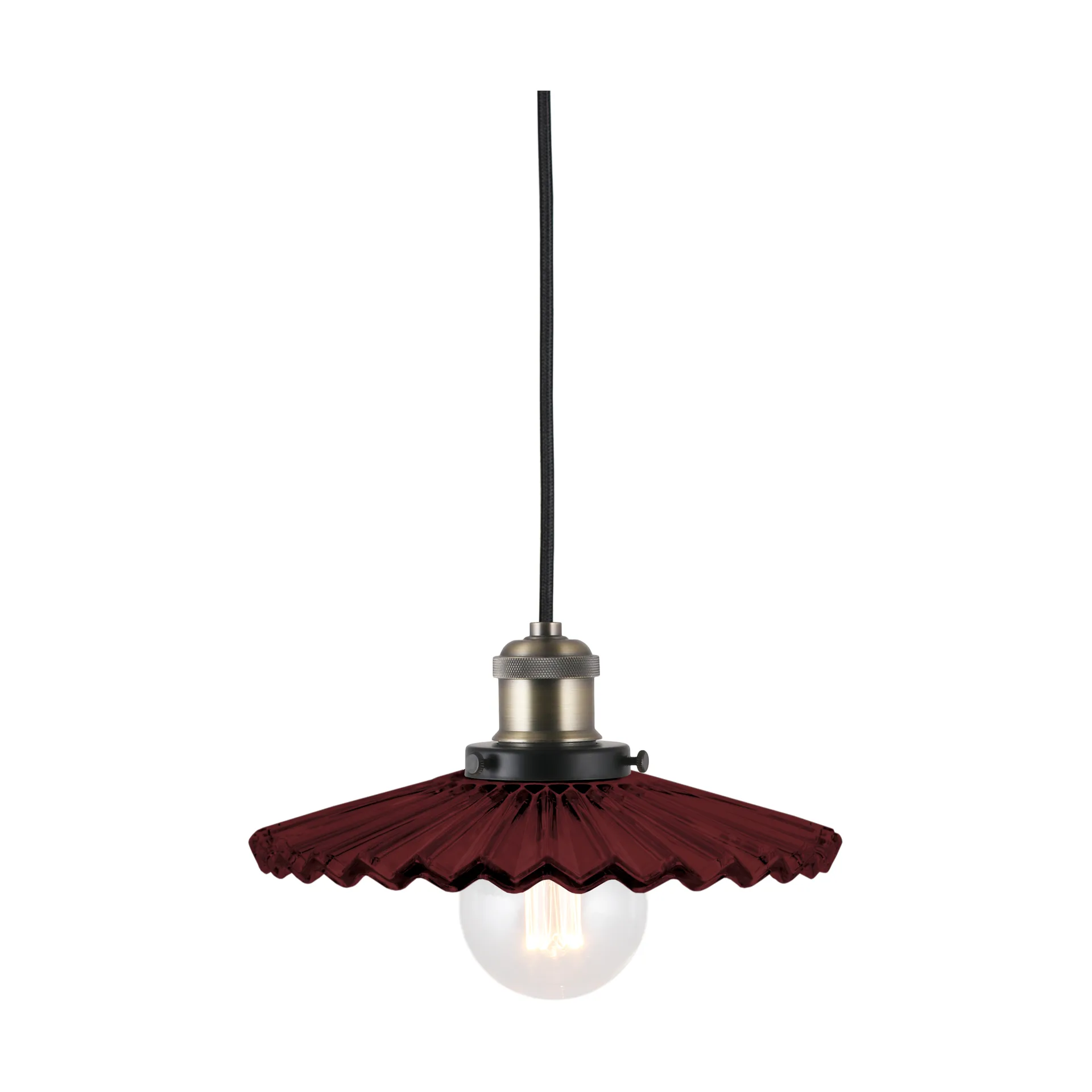 Lampa wisząca Cobbler Ø25 cm, Burgundy Globen Lighting