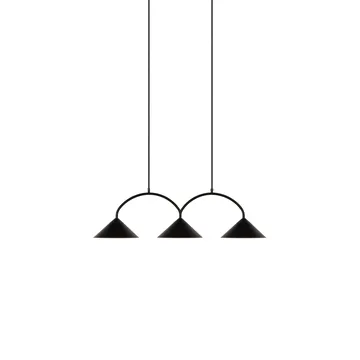 Lampa wisząca Curve 3 - Czarny - Globen Lighting