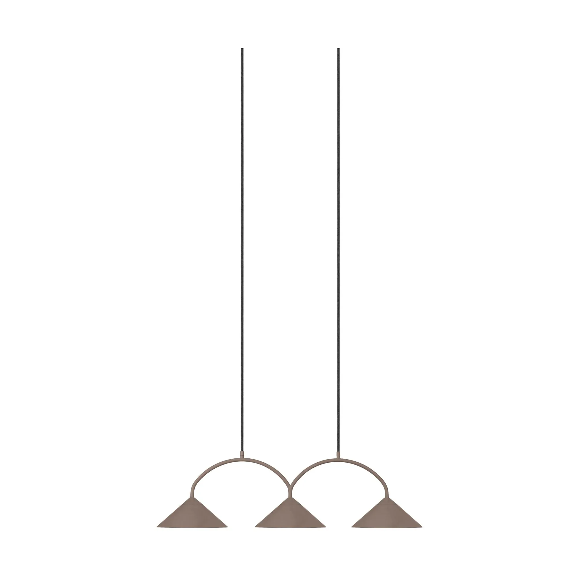 Lampa wisząca Curve 3, Mocha Globen Lighting