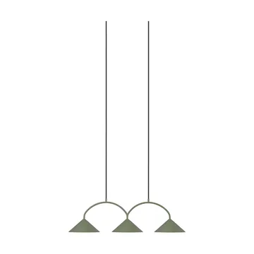 Lampa wisząca Curve 3 - Zielony - Globen Lighting