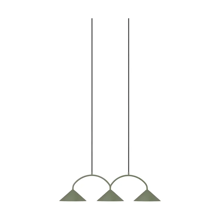 Lampa wisząca Curve 3 - Zielony - Globen Lighting