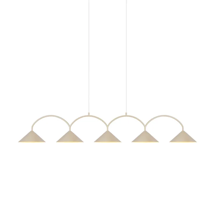 Lampa wisząca Curve 5 - Beż - Globen Lighting