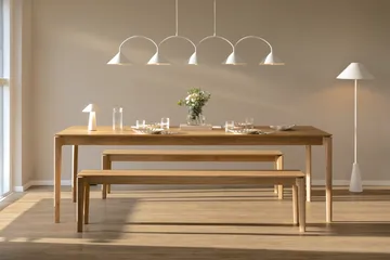 Lampa wisząca Curve 5 - Biały - Globen Lighting