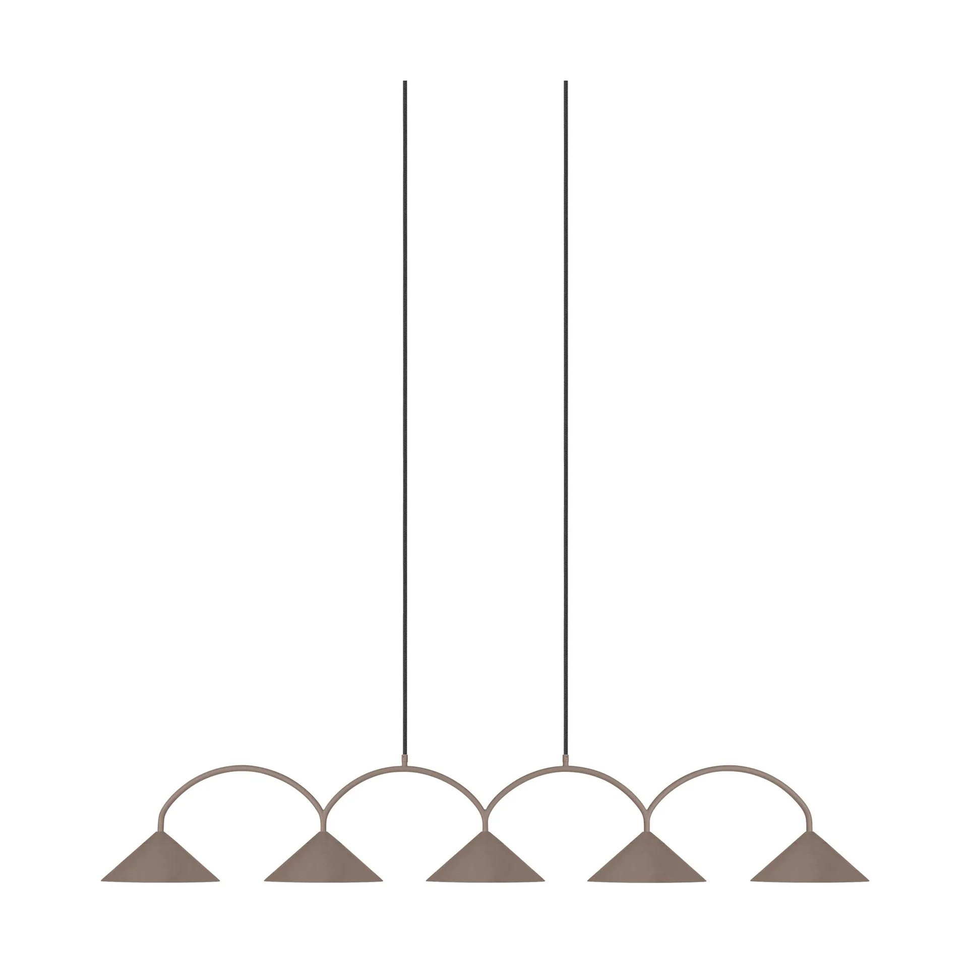 Lampa wisząca Curve 5, Mocha Globen Lighting