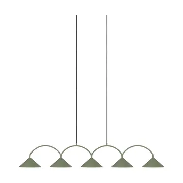 Lampa wisząca Curve 5 - Zielony - Globen Lighting