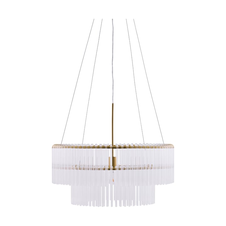 Lampa wisząca Hook 60 - Przezroczysty-szczotkowany mosiądz - Globen Lighting