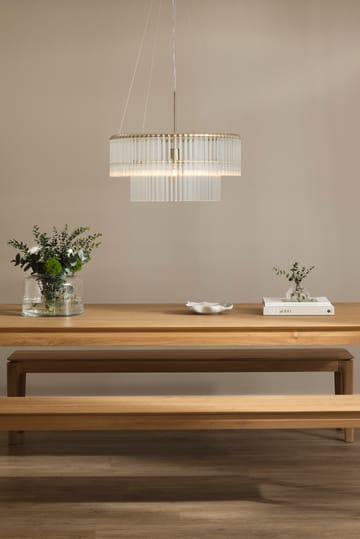 Lampa wisząca Hook 60 - Przezroczysty-szczotkowany mosiądz - Globen Lighting
