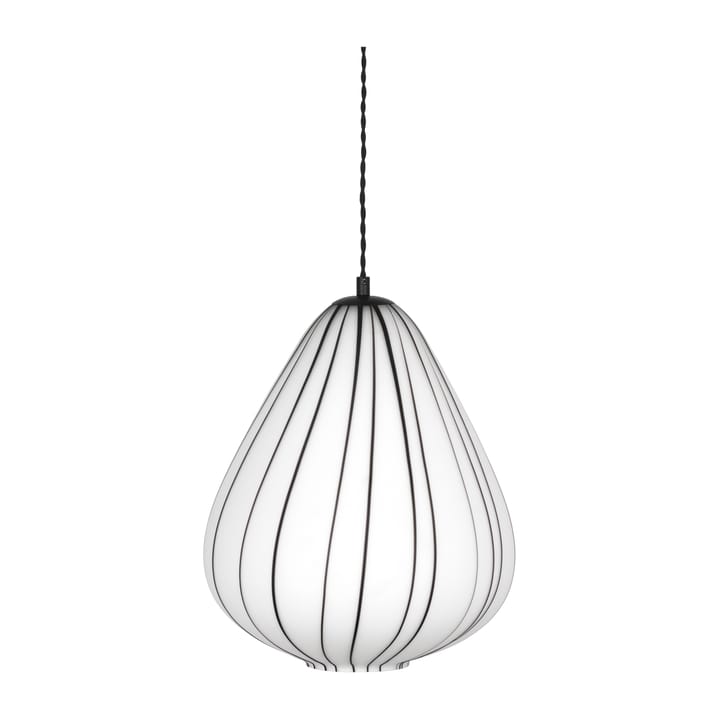 Lampa wisząca Lewis Ø30 cm - Biało-czarna - Globen Lighting