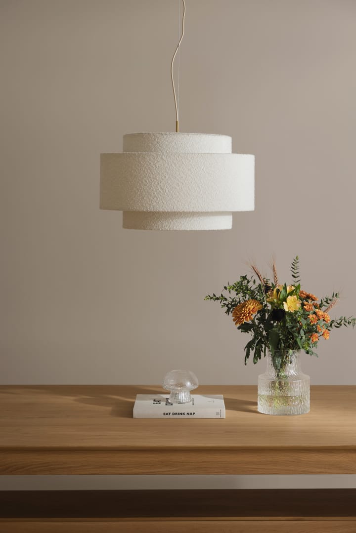 Lampa wisząca Noah Ø50 cm, Bouclé biały Globen Lighting