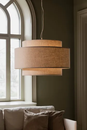 Lampa wisząca Noah Ø70 cm - Beżowy - Globen Lighting
