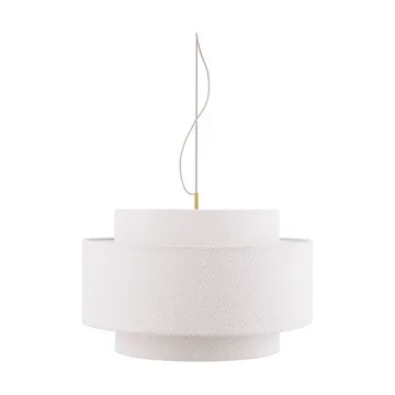 Lampa wisząca Noah Ø70 cm - Bouclé biały - Globen Lighting