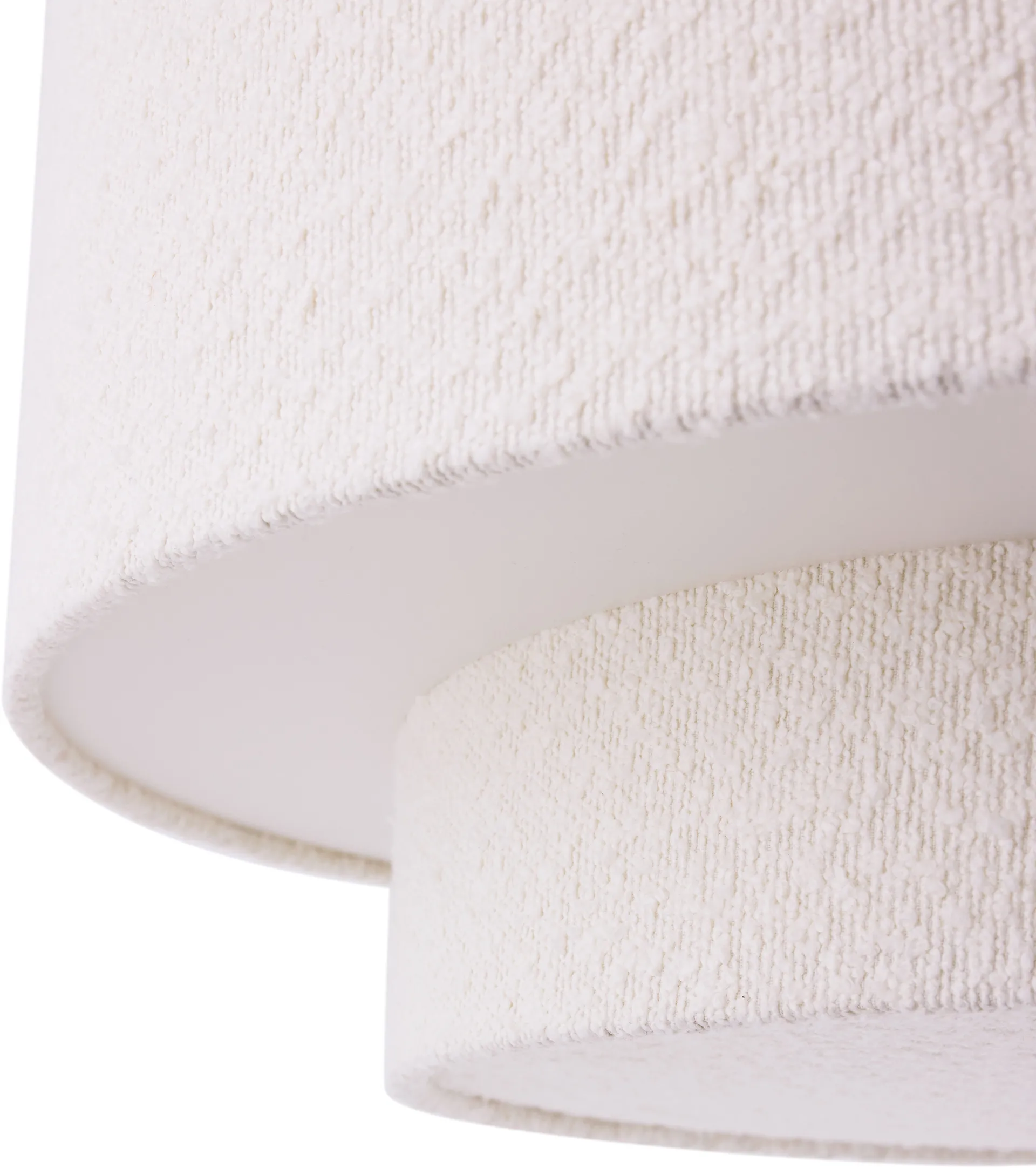 Lampa wisząca Noah Ø70 cm, Bouclé biały Globen Lighting