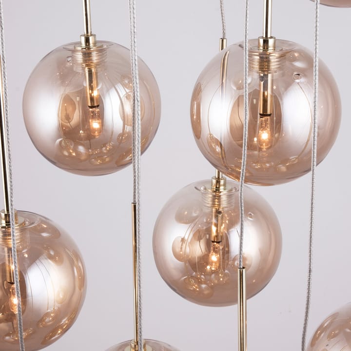 Lampa wisząca Skyfall, Bursztynowy Globen Lighting