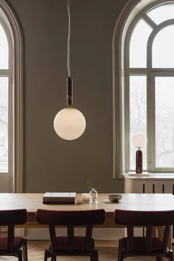 Lampa wisząca Torrano 30 cm - Rosso levanto - Globen Lighting