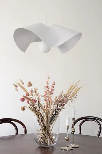 Lampa wisząca Volang Ø50 cm - Biały - Globen Lighting