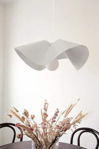 Lampa wisząca Volang Ø50 cm - Biały - Globen Lighting