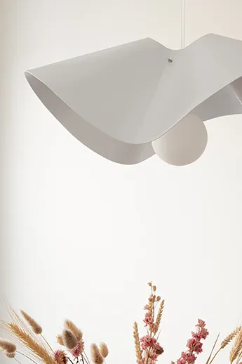 Lampa wisząca Volang Ø50 cm, Biały Globen Lighting