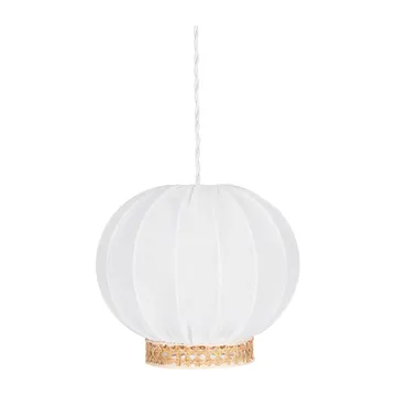 Lampa wisząca Yokohama Ø30 cm - Biało-Naturalna - Globen Lighting