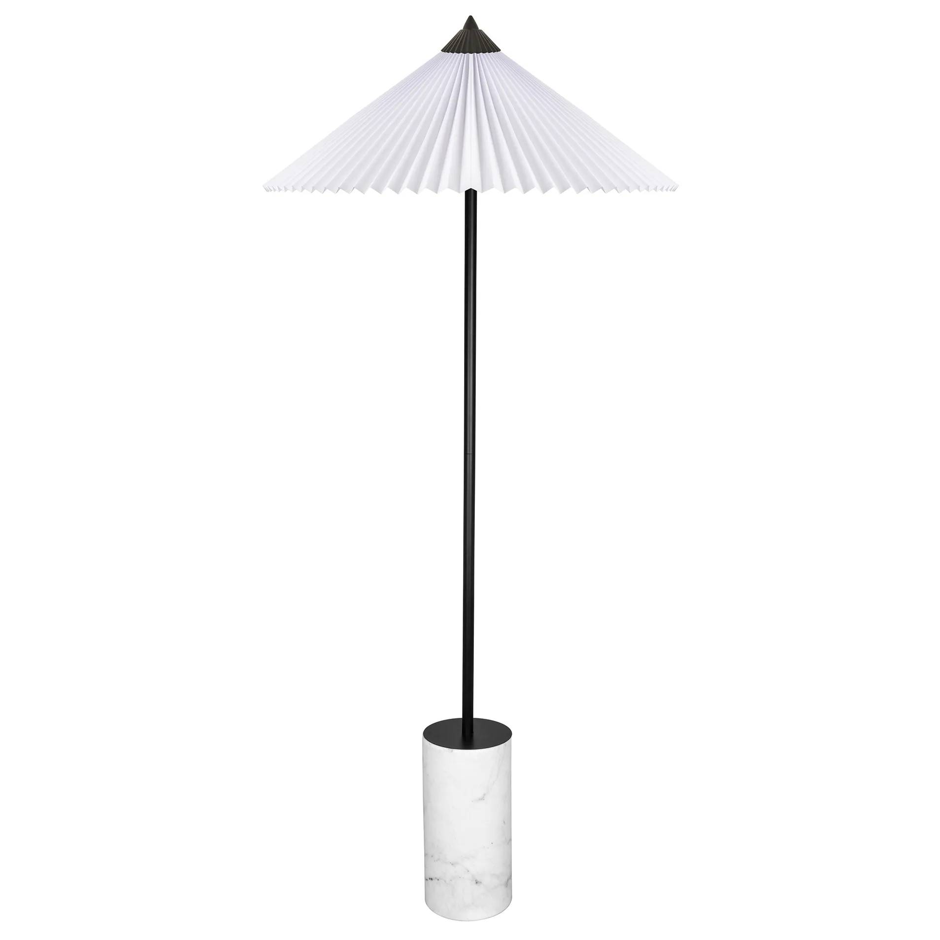 Matisse lampa podłogowa 150 cm, Czarny-biały Globen Lighting