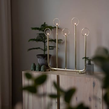 Natale 5 świecznik adwentowy - biały - Globen Lighting