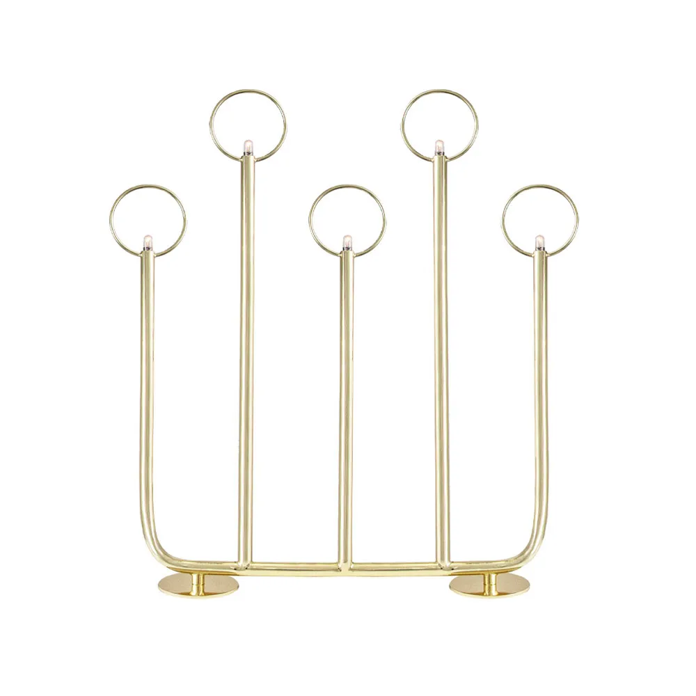 Natale 5 świecznik adwentowy, mosiądz Globen Lighting