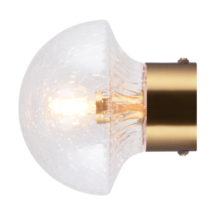 Plafon Fungo Ø16 cm, Jasny-szczotkowany mosiądz Globen Lighting