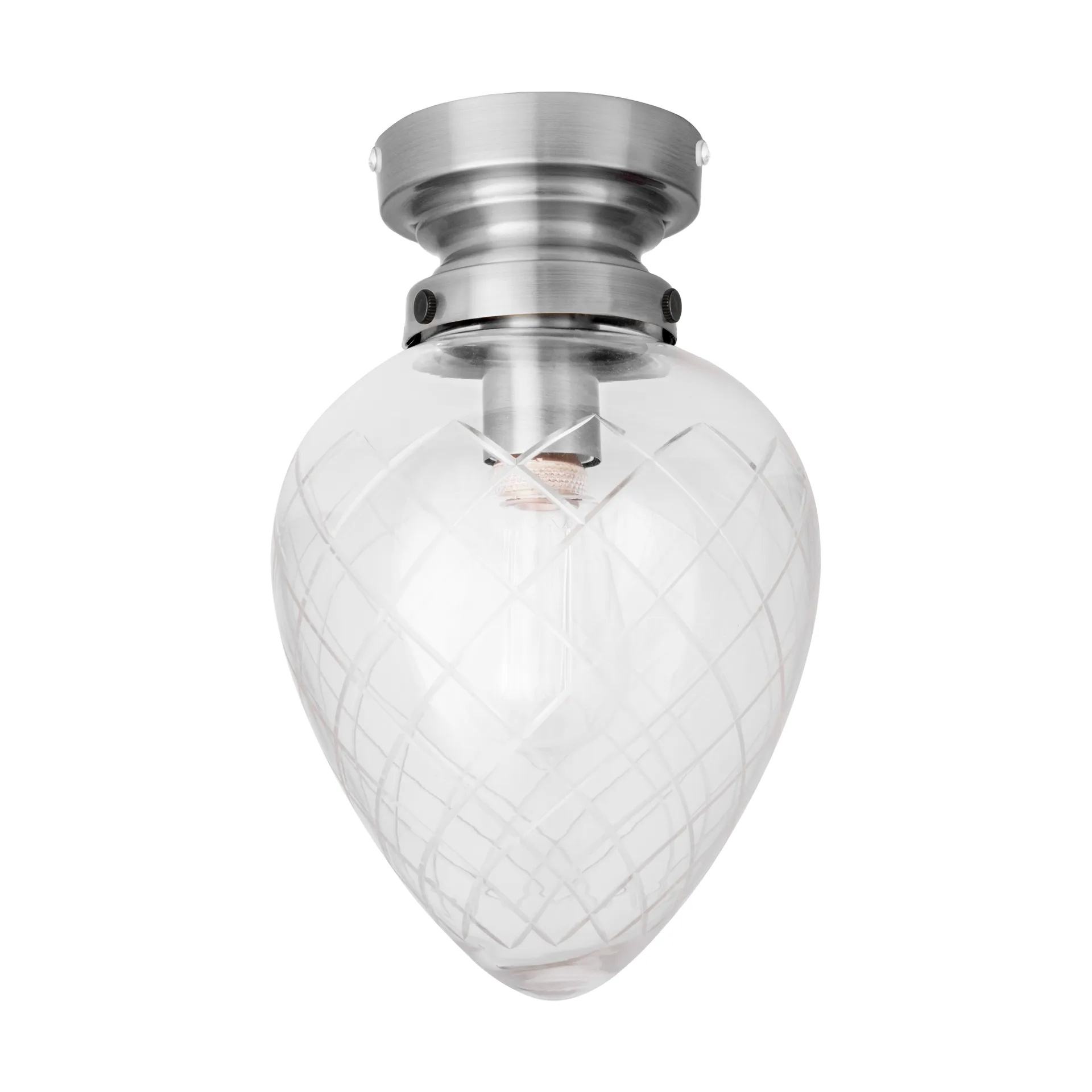 Plafon Juni IP44, Antyczna stal-jasny Globen Lighting