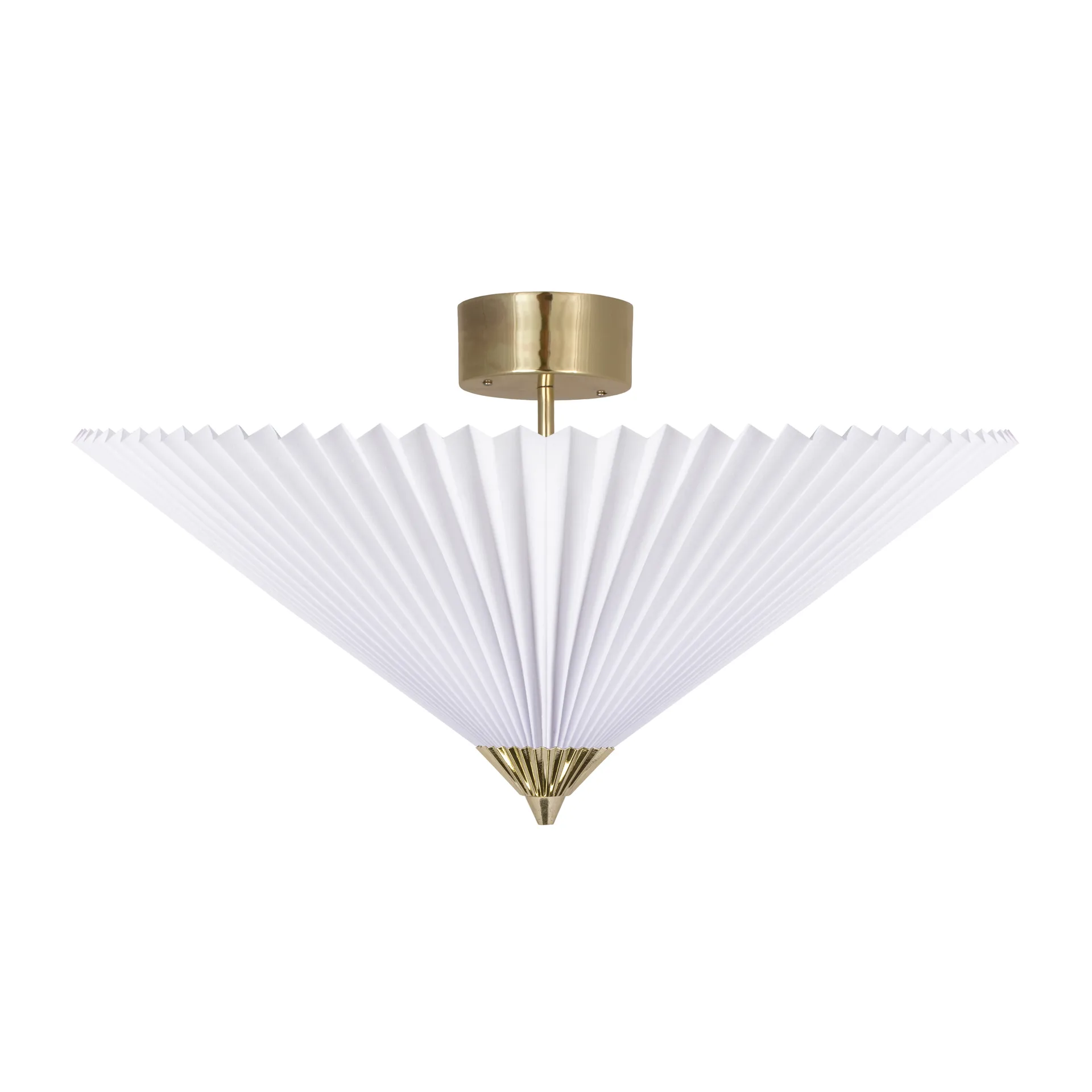 Plafon Matisse Ø60 cm, Mosiądz-biały Globen Lighting