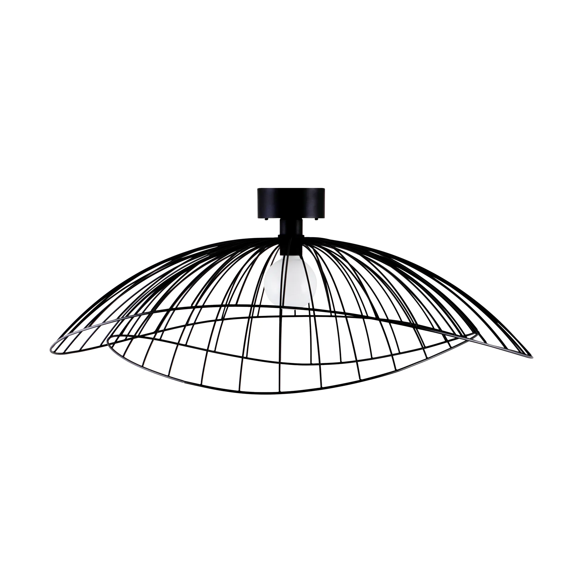 Plafon Ray Ø85 cm, Czarny Globen Lighting