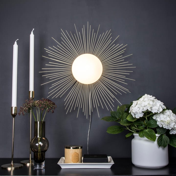 Plafon/lampa ścienna Soleil Ø56 cm - Mosiądz szczotkowany - Globen Lighting