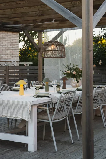 Przenośna lampa stołowa Cannes - Owsiany żółty - Globen Lighting