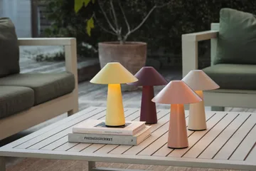 Przenośna lampa stołowa Cannes - Owsiany żółty - Globen Lighting