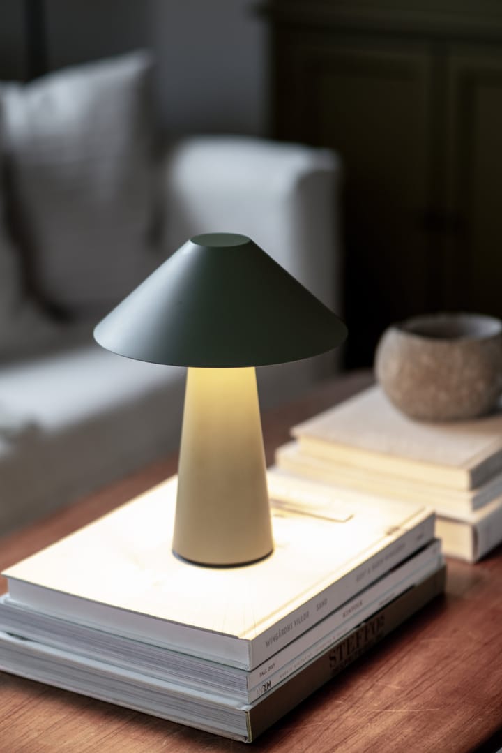 Przenośna lampa stołowa Cannes, Zielona Globen Lighting