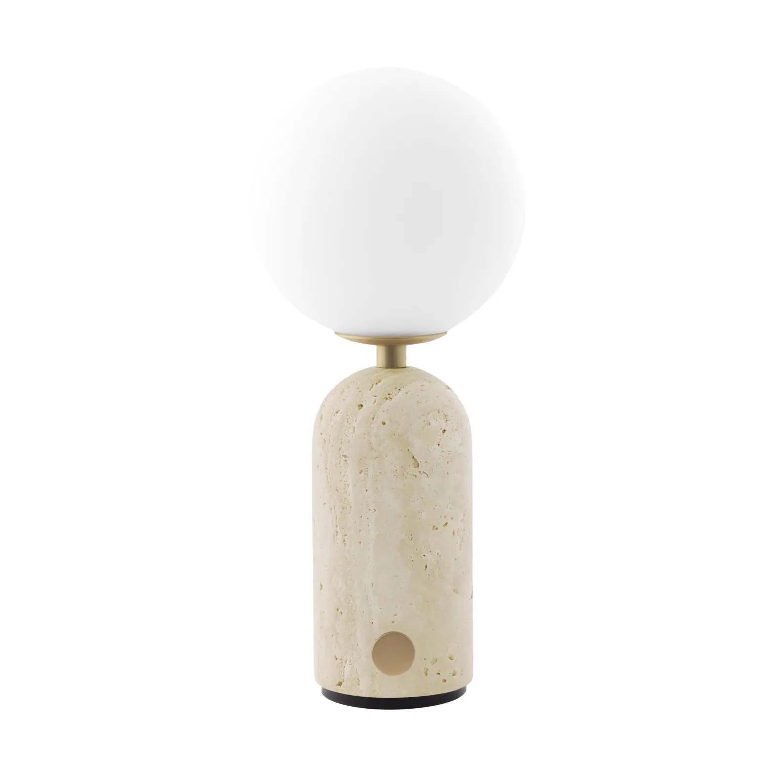 Przenośna lampa stołowa Torrano, Beige travertine, 27,5 cm Globen Lighting