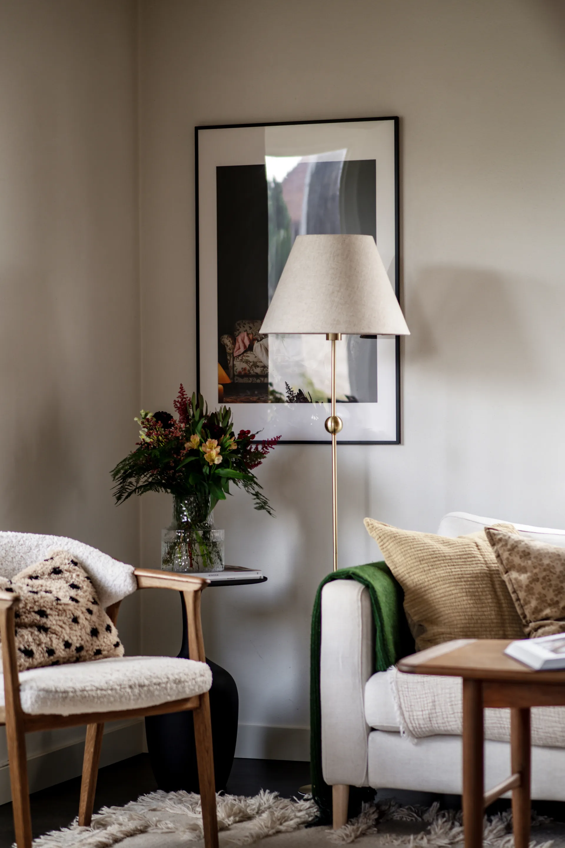 Sigrid 40 abażur, Beżowy Globen Lighting