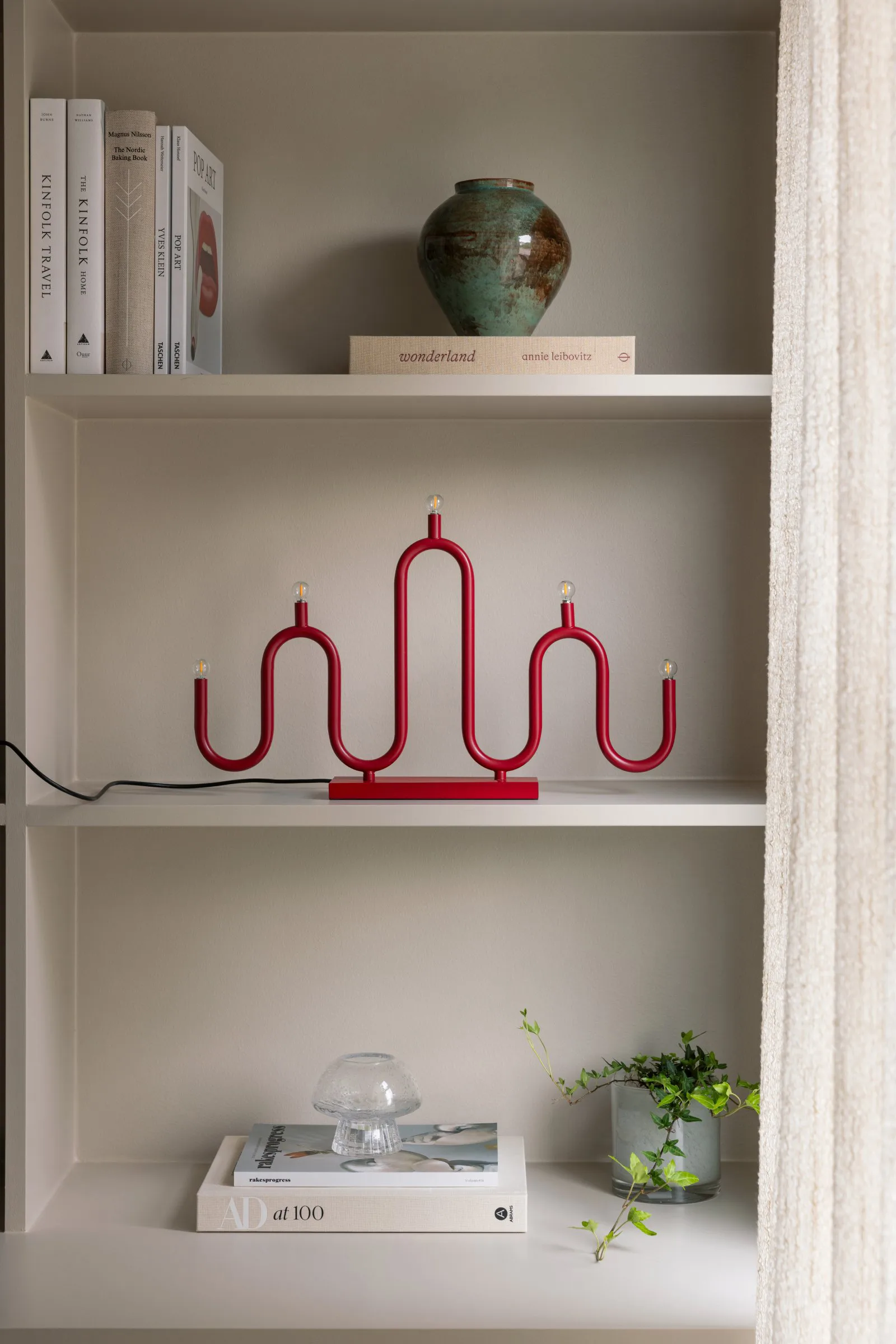 Świecznik adwentowy Noel 5, Czerwony Globen Lighting